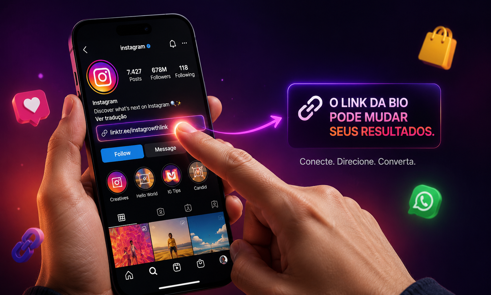 O link da bio pode mudar seus resultados — InstaGrowthLink
